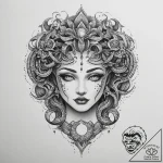 Tattoo sketch gorgon, artistic tattoo sketch,… – tattoo sketch (№1755811245_0, 21.08.2025 21:20) — tattoovalue.net