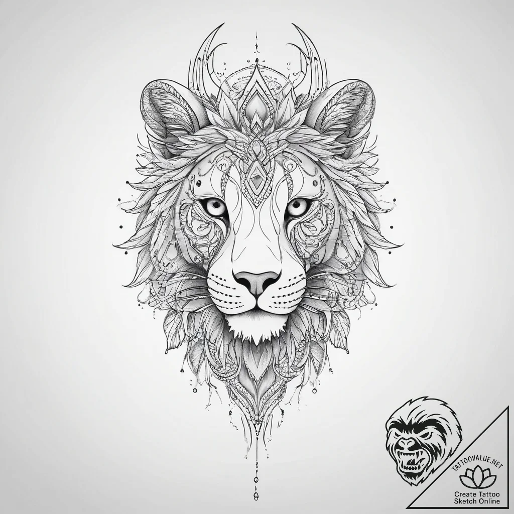 Tattoo sketch white, ink illustration for tat... - tattoo sketch (№1755811840_0, 21.08.2025 21:30) — tattoovalue.net