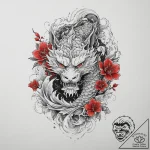 Tattoo sketch florist a person with flowers,… – tattoo sketch (№1755812641_0, 21.08.2025 21:44) — tattoovalue.net