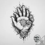 Tattoo sketch hands with a pen, ink illustrat… – tattoo sketch (№1755812845_0, 21.08.2025 21:47) — tattoovalue.net