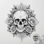 Tattoo sketch bronze, tattoo line art, on a c… – tattoo sketch (№1755813046_0, 21.08.2025 21:50) — tattoovalue.net