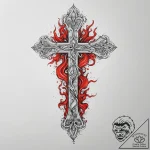 Tattoo sketch flame, tattoo line art, on a cl… – tattoo sketch (№1755814628_0, 21.08.2025 22:17) — tattoovalue.net