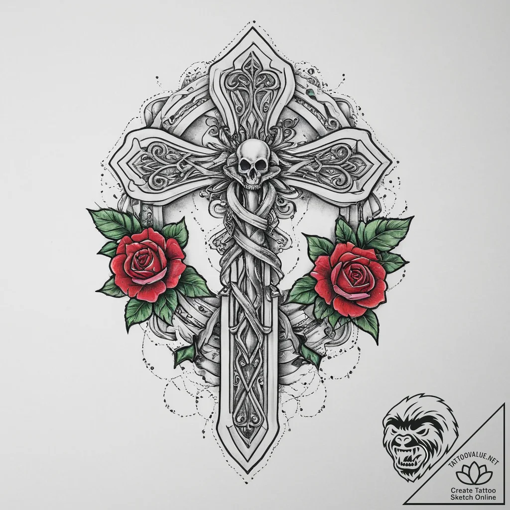 Tattoo sketch ankh symbol, tattoo sketch desi... - tattoo sketch (№1755815438_0, 21.08.2025 22:30) — tattoovalue.net