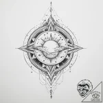 Tattoo sketch cosmic foundation – tattoo sketch (№1755817038_0, 21.08.2025 22:57) — tattoovalue.net