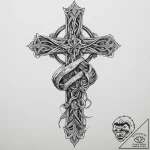 Tattoo sketch soldier with a knot, concept ar… – tattoo sketch (№1755817237_0, 21.08.2025 23:00) — tattoovalue.net
