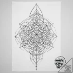 Tattoo sketch rug with a geometric pattern – tattoo sketch (№1755817433_0, 21.08.2025 23:03) — tattoovalue.net