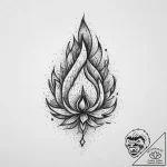 Tattoo sketch fire, concept art for tattoo, d… – tattoo sketch (№1755820076_0, 21.08.2025 23:47) — tattoovalue.net