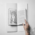 Tattoo sketch hands with a book – tattoo sketch (№1755820882_0, 22.08.2025 00:01) — tattoovalue.net