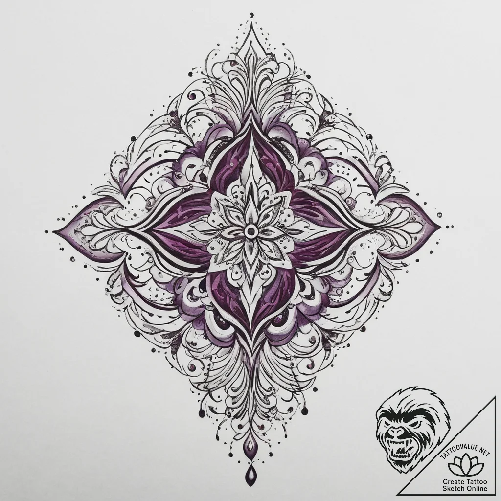 Tattoo sketch purple, tattoo sketch design, s... - tattoo sketch (№1755822492_0, 22.08.2025 00:28) — tattoovalue.net