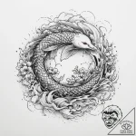 Tattoo sketch guillemot, artistic tattoo sket… – tattoo sketch (№1755827098_0, 22.08.2025 01:44) — tattoovalue.net