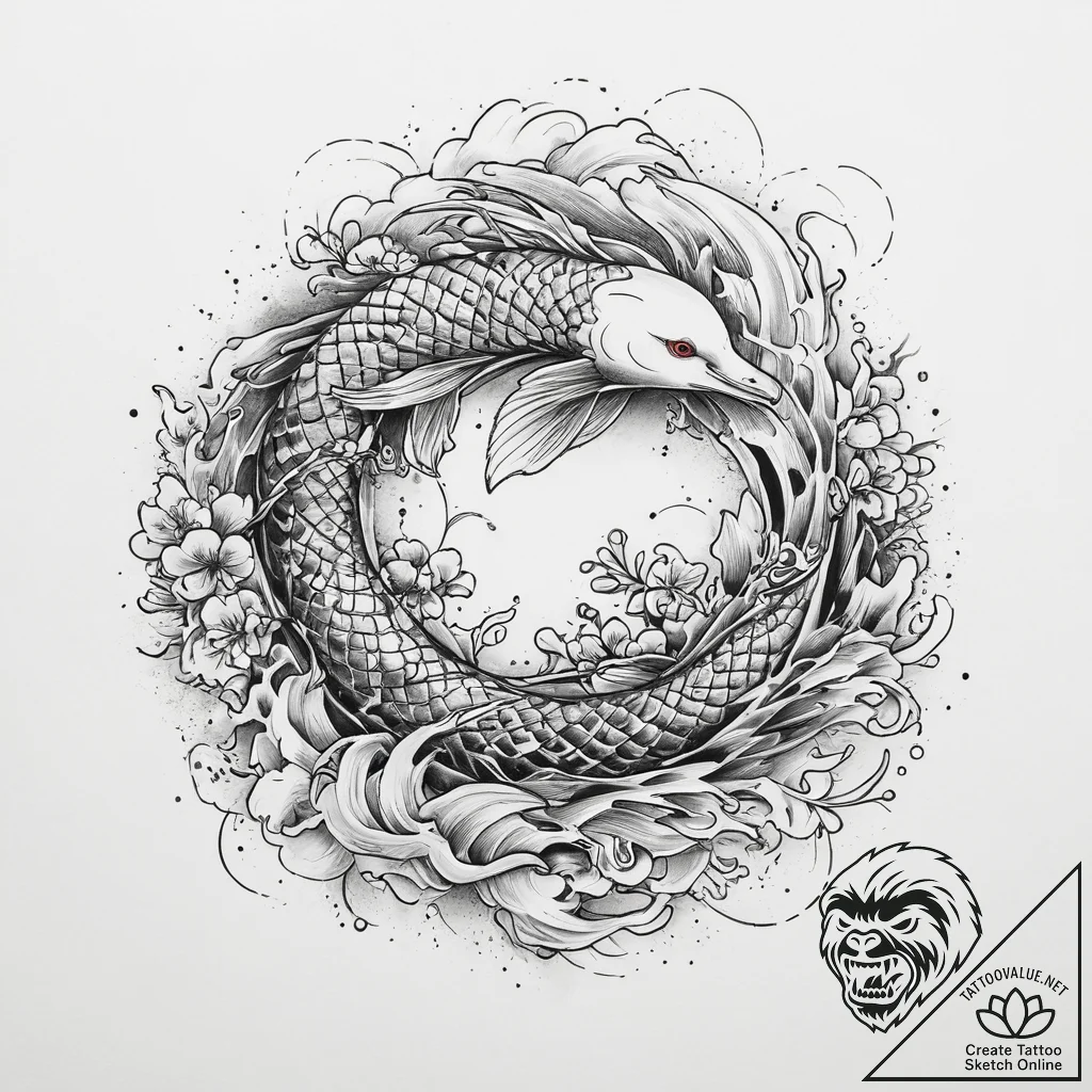 Tattoo sketch guillemot, artistic tattoo sket... - tattoo sketch (№1755827098_0, 22.08.2025 01:44) — tattoovalue.net