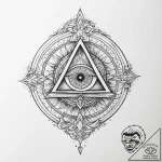 Tattoo sketch a magical amulet – tattoo sketch (№1755827300_0, 22.08.2025 01:48) — tattoovalue.net