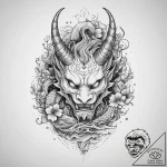 Tattoo sketch demon horns, tattoo sketch desi… – tattoo sketch (№1755828305_0, 22.08.2025 02:05) — tattoovalue.net