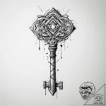 Tattoo sketch key tattoo, ink illustration fo… – tattoo sketch (№1755828508_0, 22.08.2025 02:08) — tattoovalue.net