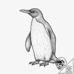 Tattoo sketch penguin, artistic tattoo sketch… – tattoo sketch (№1755830112_0, 22.08.2025 02:35) — tattoovalue.net