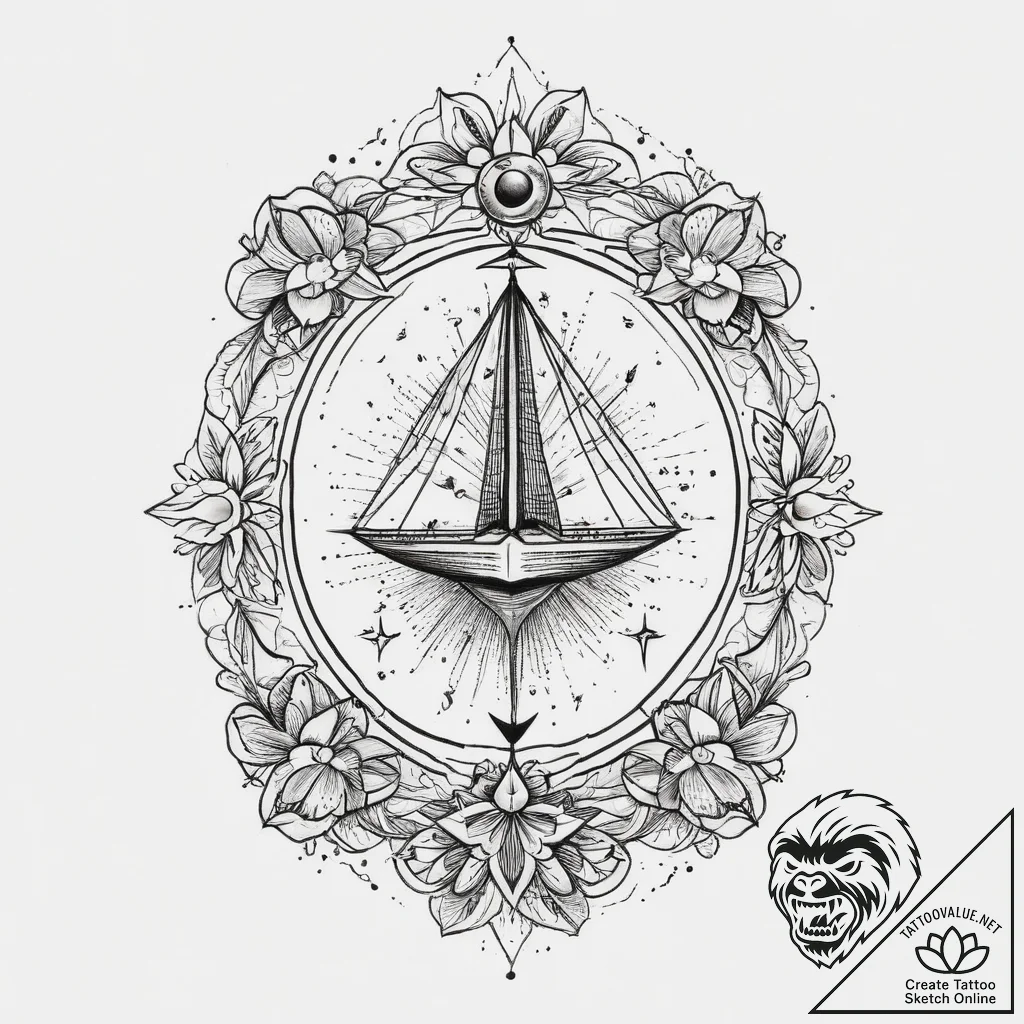 Tattoo sketch cosmic dimension, tattoo line a... - tattoo sketch (№1755830713_0, 22.08.2025 02:45) — tattoovalue.net
