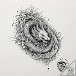 Tattoo sketch perch, ink illustration for tat… – tattoo sketch (№1755832723_0, 22.08.2025 03:18) — tattoovalue.net