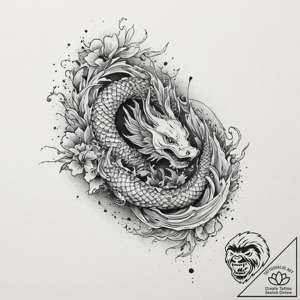 Tattoo sketch perch, ink illustration for tat... - tattoo sketch (№1755832723_0, 22.08.2025 03:18) — tattoovalue.net
