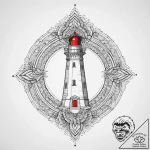 Tattoo sketch lighthouse, tattoo line art, bl… – tattoo sketch (№1755833530_0, 22.08.2025 03:32) — tattoovalue.net