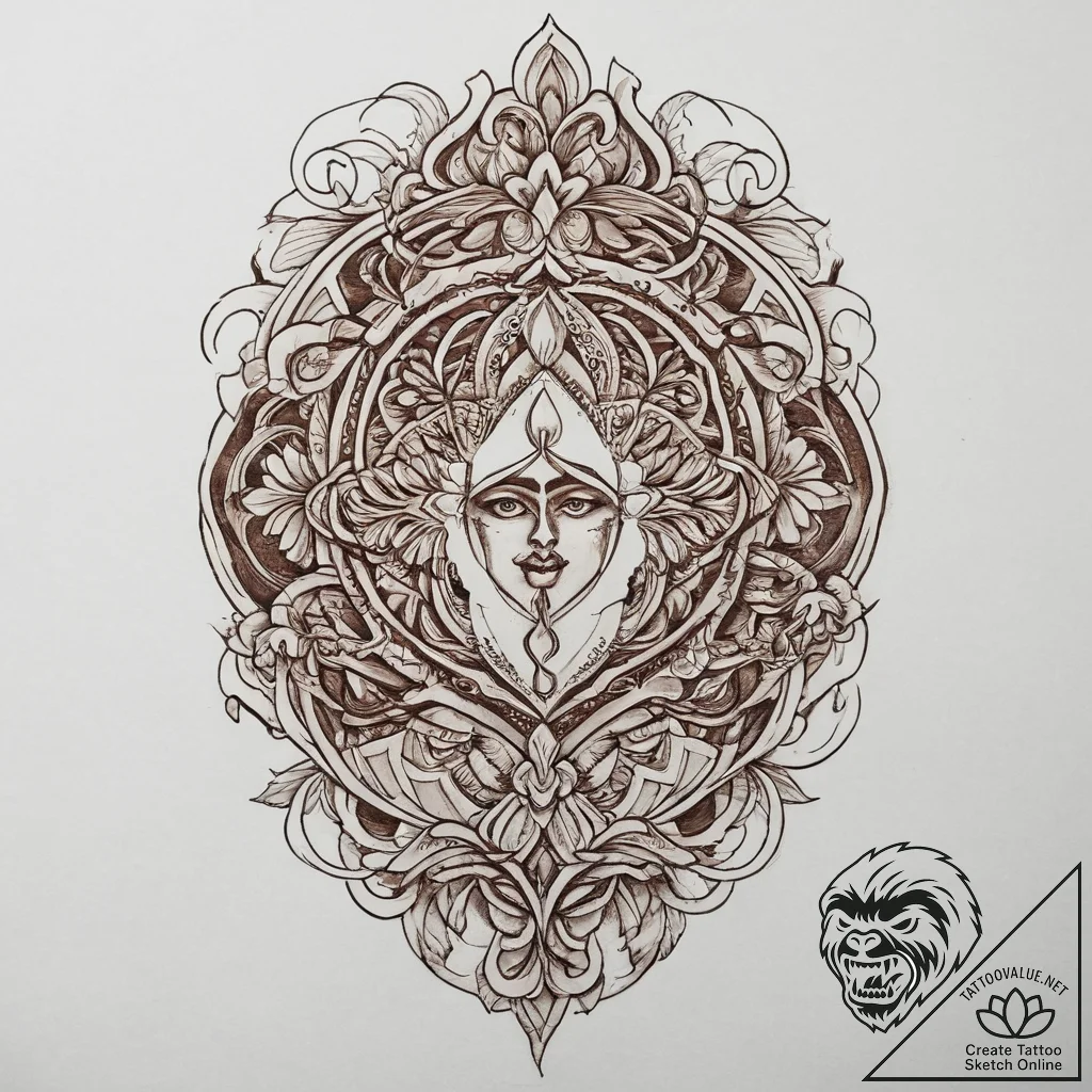 Tattoo sketch a symbolic object, tattoo drawi... - tattoo sketch (№1755834131_0, 22.08.2025 03:42) — tattoovalue.net