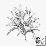 Tattoo sketch desert pea flower, tattoo line… – tattoo sketch (№1755835737_0, 22.08.2025 04:08) — tattoovalue.net