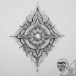 Tattoo sketch amulet, ink illustration for ta… – tattoo sketch (№1755840884_0, 22.08.2025 05:34) — tattoovalue.net