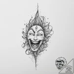 Tattoo sketch cosmic character, concept art f… – tattoo sketch (№1755841081_0, 22.08.2025 05:38) — tattoovalue.net