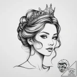 Tattoo sketch princess tattoo, ink illustrati… – tattoo sketch (№1755841477_0, 22.08.2025 05:44) — tattoovalue.net