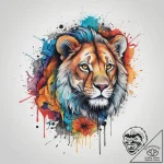 Tattoo sketch tom and jerry with a lion, arti… – tattoo sketch (№1755842072_0, 22.08.2025 05:54) — tattoovalue.net