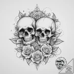 Tattoo sketch sacred character, concept art f… – tattoo sketch (№1755842269_0, 22.08.2025 05:57) — tattoovalue.net