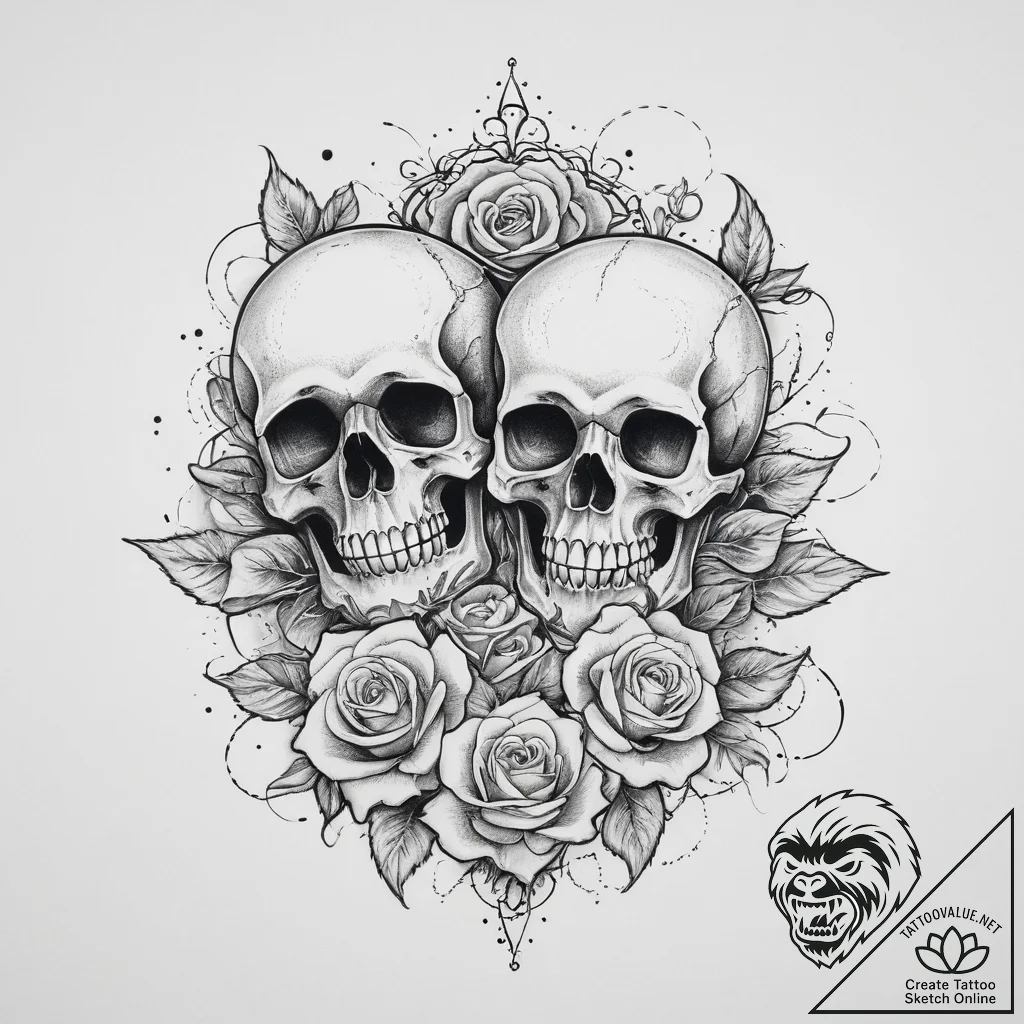 Tattoo sketch sacred character, concept art f... - tattoo sketch (№1755842269_0, 22.08.2025 05:57) — tattoovalue.net
