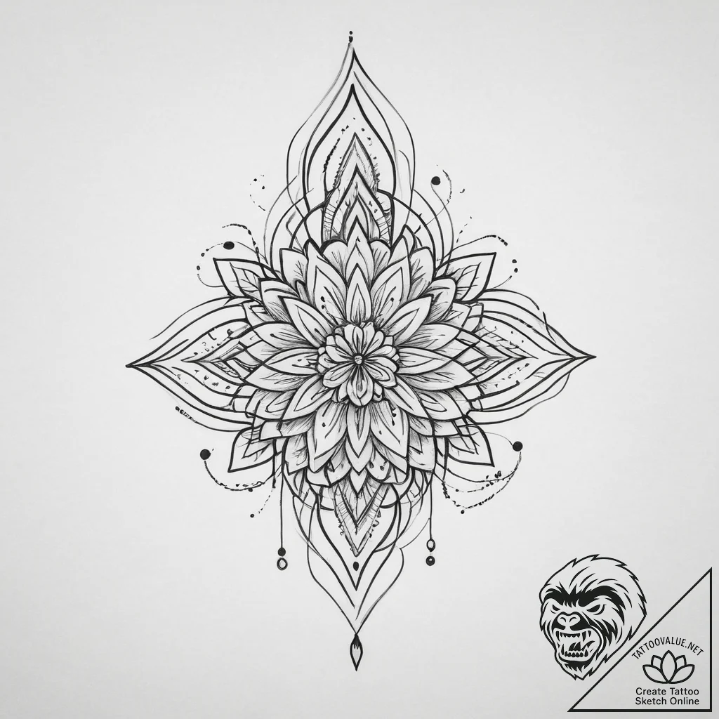Tattoo sketch whimsical tattoo, tattoo line a... - tattoo sketch (№1755843062_0, 22.08.2025 06:11) — tattoovalue.net