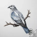 Tattoo sketch collared dove, ink illustration… – tattoo sketch (№1755844448_0, 22.08.2025 06:34) — tattoovalue.net