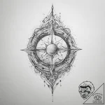 Tattoo sketch cosmic character, tattoo line a… – tattoo sketch (№1755846632_0, 22.08.2025 07:10) — tattoovalue.net