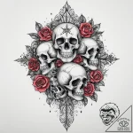Tattoo sketch cosmic tale, tattoo line art, d… – tattoo sketch (№1755847033_0, 22.08.2025 07:17) — tattoovalue.net