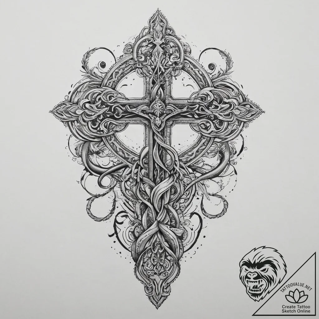 Tattoo sketch doctor caduceus symbol, tattoo... - tattoo sketch (№1755848431_0, 22.08.2025 07:40) — tattoovalue.net