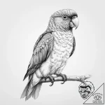 Tattoo sketch lorikeet – tattoo sketch (№1755848833_0, 22.08.2025 07:47) — tattoovalue.net