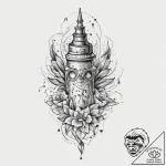 Tattoo sketch street, ink illustration for ta… – tattoo sketch (№1755849437_0, 22.08.2025 07:57) — tattoovalue.net