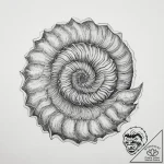 Tattoo sketch ammonite, tattoo sketch design,… – tattoo sketch (№1755850033_0, 22.08.2025 08:07) — tattoovalue.net