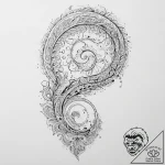 Tattoo sketch spiral, concept art for tattoo,… – tattoo sketch (№1755850433_0, 22.08.2025 08:13) — tattoovalue.net