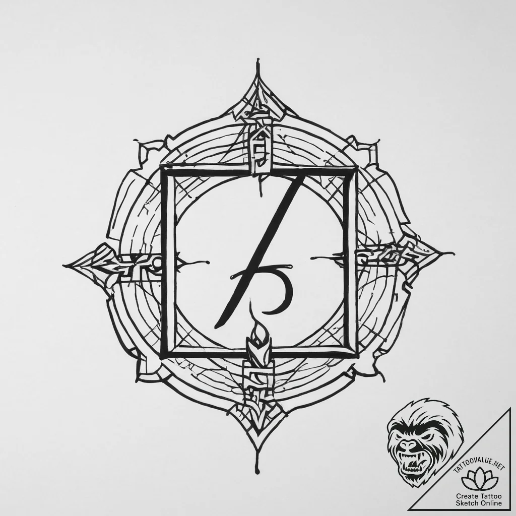 Tattoo sketch hieroglyphic symbol for "life"... - tattoo sketch (№1755851648_0, 22.08.2025 08:34) — tattoovalue.net