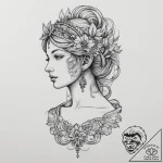 Tattoo sketch historical statue with a quote,… – tattoo sketch (№1755852451_0, 22.08.2025 08:47) — tattoovalue.net