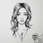 Tattoo sketch sorrow, tattoo sketch design, b… – tattoo sketch (№1755853449_0, 22.08.2025 09:04) — tattoovalue.net
