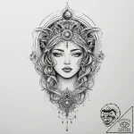 Tattoo sketch cosmic story, tattoo drawing ou… – tattoo sketch (№1755854847_0, 22.08.2025 09:27) — tattoovalue.net