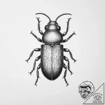 Tattoo sketch confused flour beetle – tattoo sketch (№1755855646_0, 22.08.2025 09:40) — tattoovalue.net