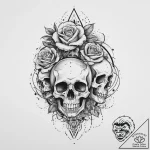 Tattoo sketch cosmic soul, ink illustration f… – tattoo sketch (№1755856243_0, 22.08.2025 09:50) — tattoovalue.net
