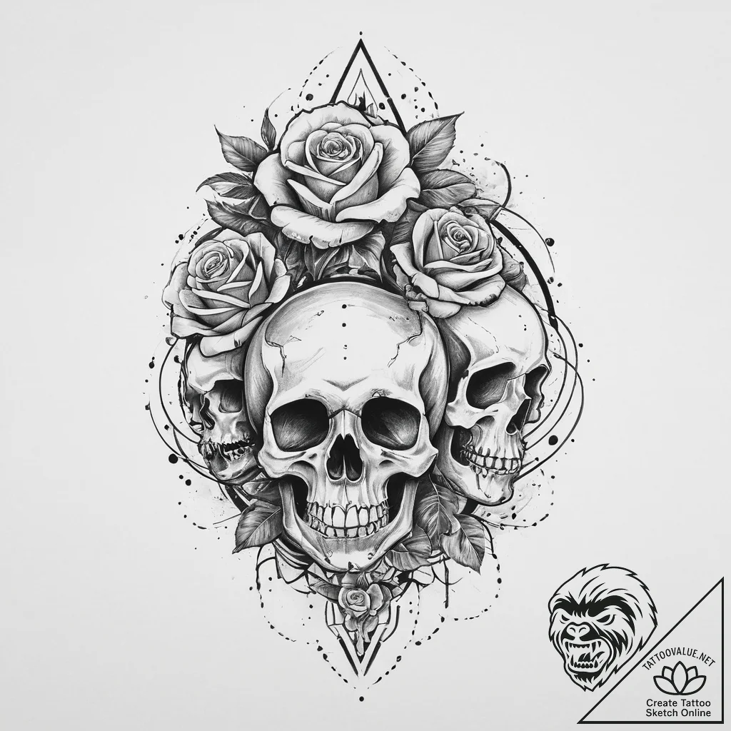 Tattoo sketch cosmic soul, ink illustration f... - tattoo sketch (№1755856243_0, 22.08.2025 09:50) — tattoovalue.net