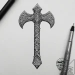 Tattoo sketch axe, tattoo flash sheet design,… – tattoo sketch (№1755860282_0, 22.08.2025 10:58) — tattoovalue.net