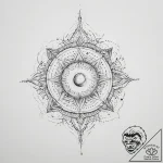 Tattoo sketch cosmic domain – tattoo sketch (№1755861479_0, 22.08.2025 11:17) — tattoovalue.net