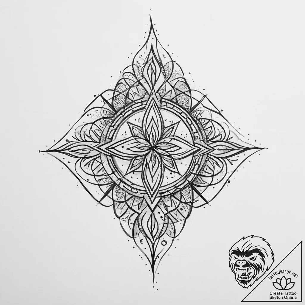 Symbolic & abstract - tattoo sketch (№1755862684_0, 22.08.2025 11:38) — tattoovalue.net